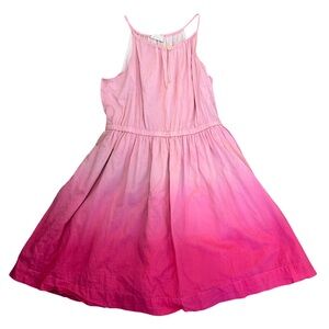 EUC Crewcuts Girls Size 8 Pink Ombre Cotton Dress - Sleeveless